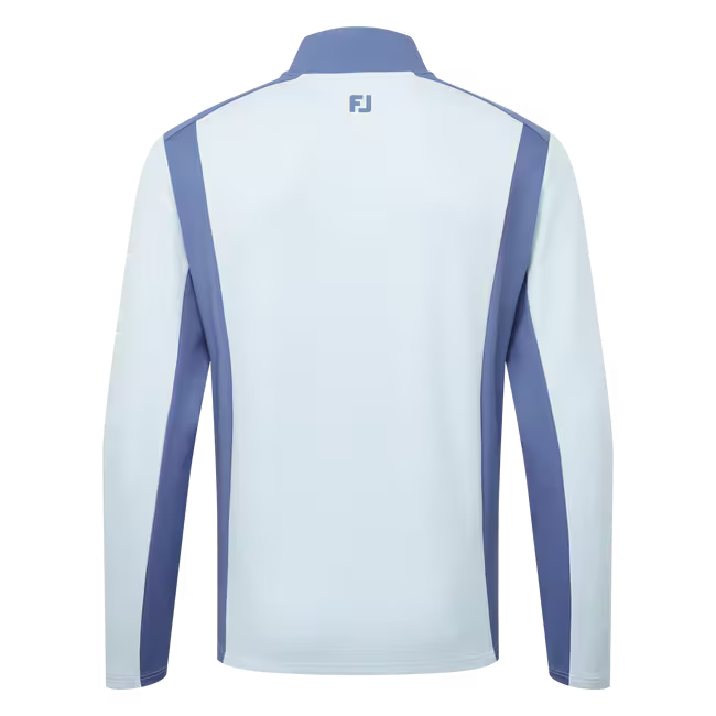 FootJoy Pullover Contrasté ThermoSeries Gris Brume / Bleu Nuit