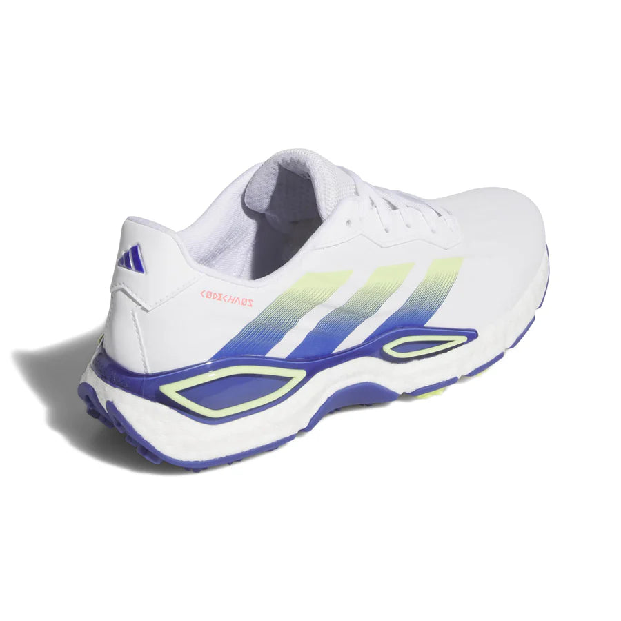 Adidas Chaussures Codechaos 27 Blanc / Bleu / Jaune - GolfCenter.fr