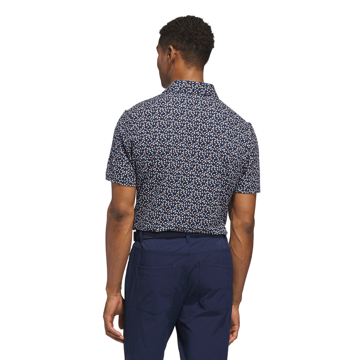 Adidas Polo Imprimé Doux ULTIMATE365+ Marine/Blanc
