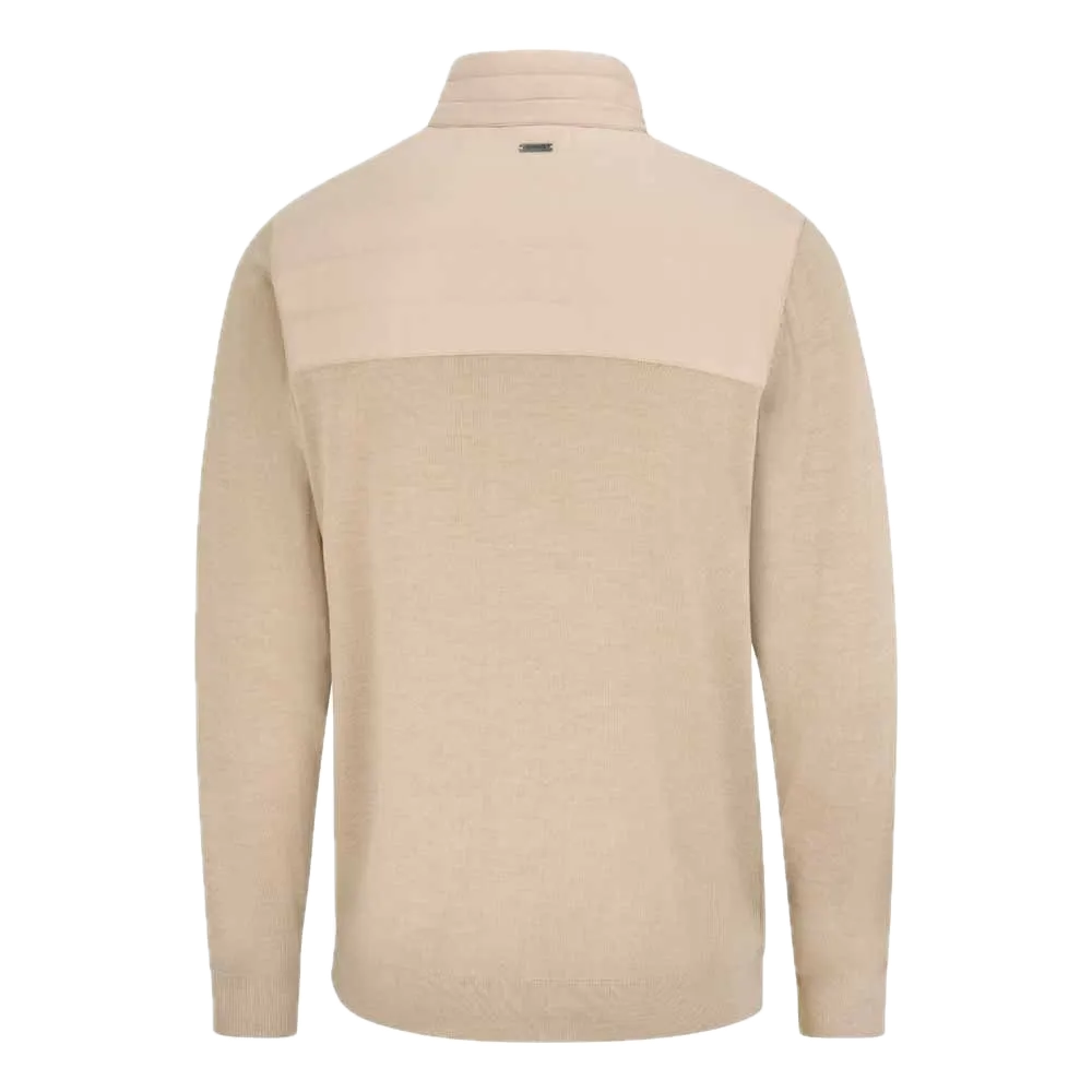 Ping Pull quart-zip Barnaby Beige Sable Chiné