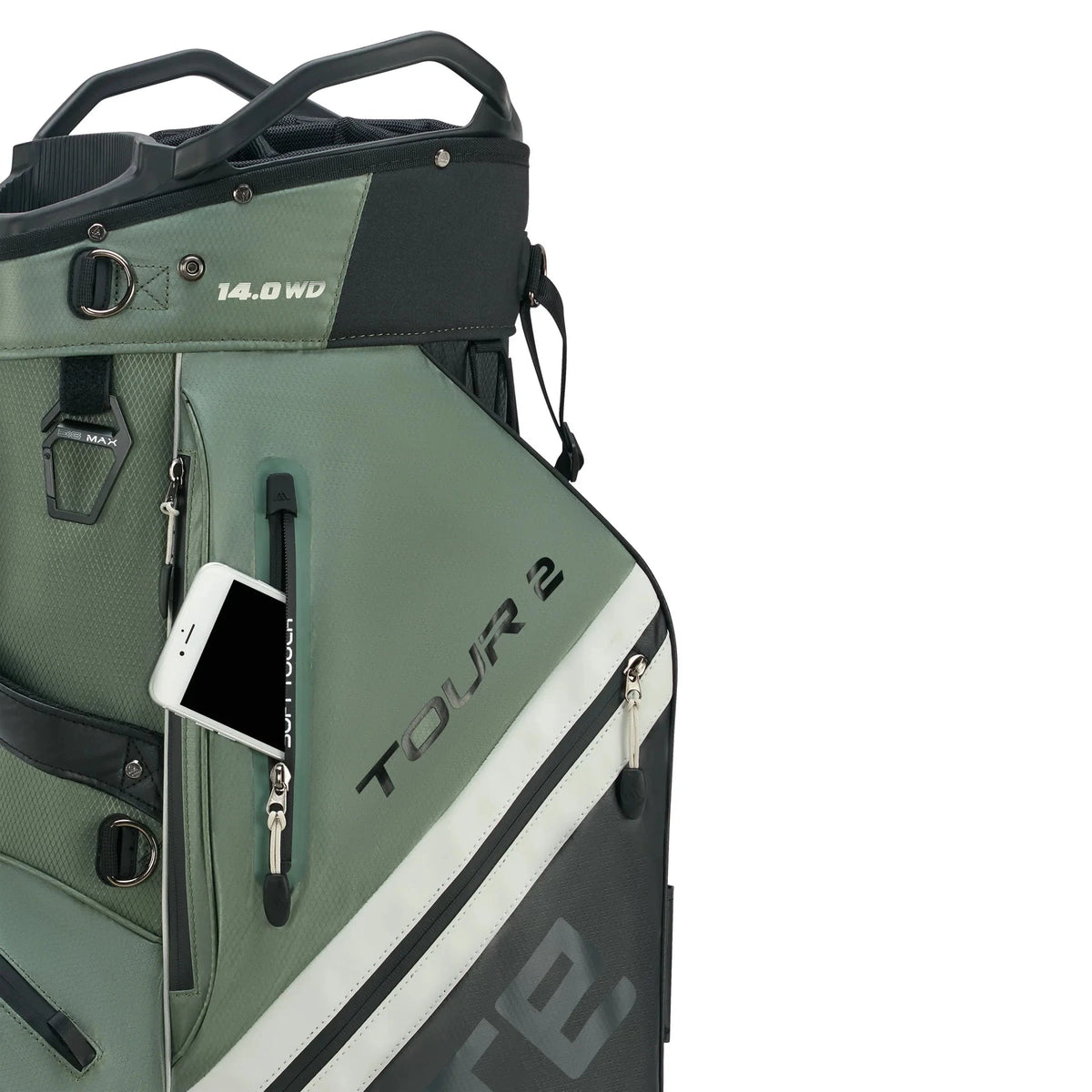 Big Max Bolsa de Carro Dri Lite Tour 2 Black Olive Off White