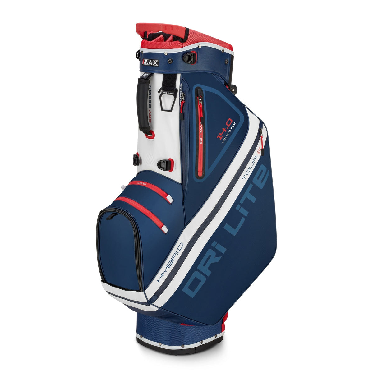 Big Max bolsa de trípode Dri Lite Hybrid Tour 2 Azul Blanco Rojo