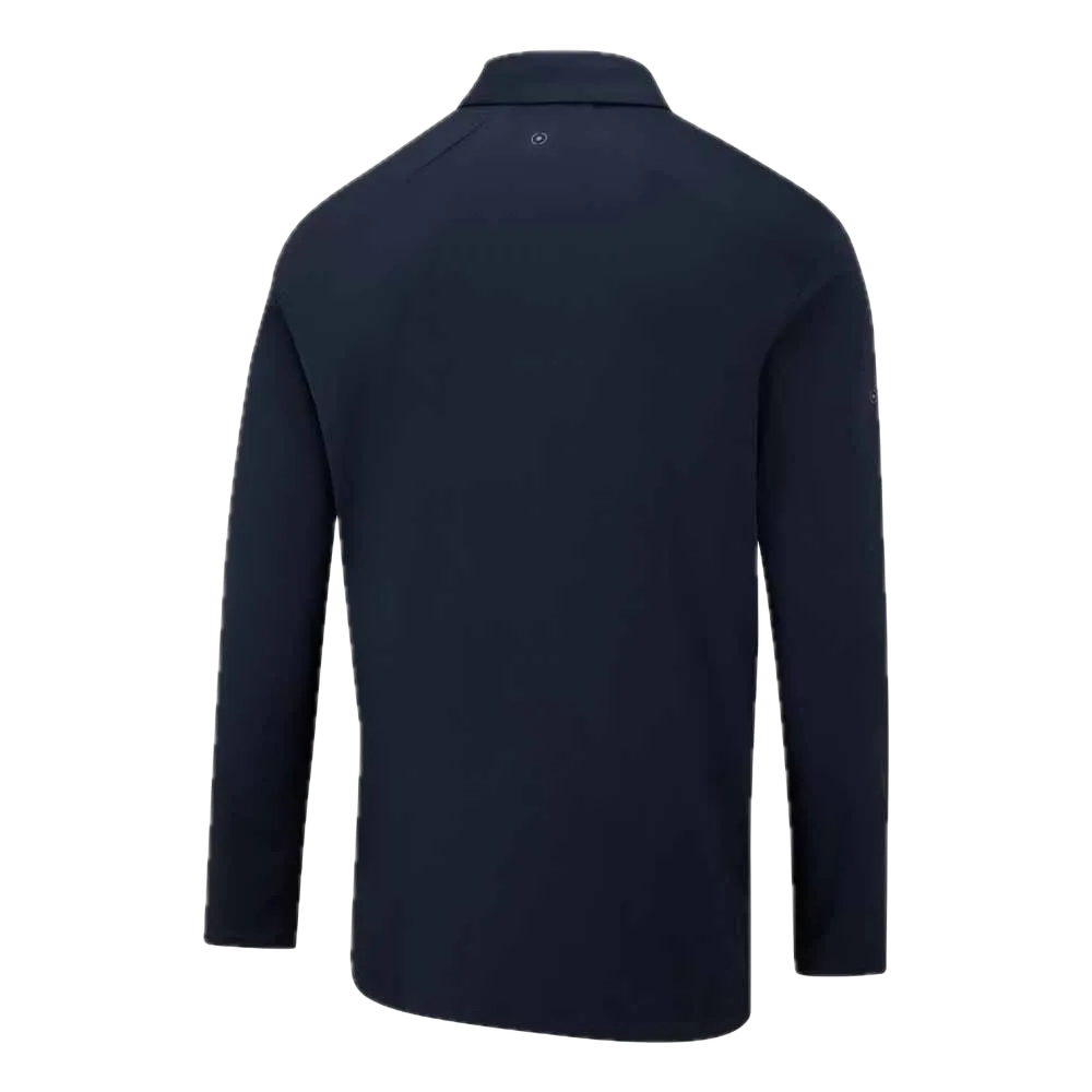 Ping Polo manches longues Demitri Bleu Marine