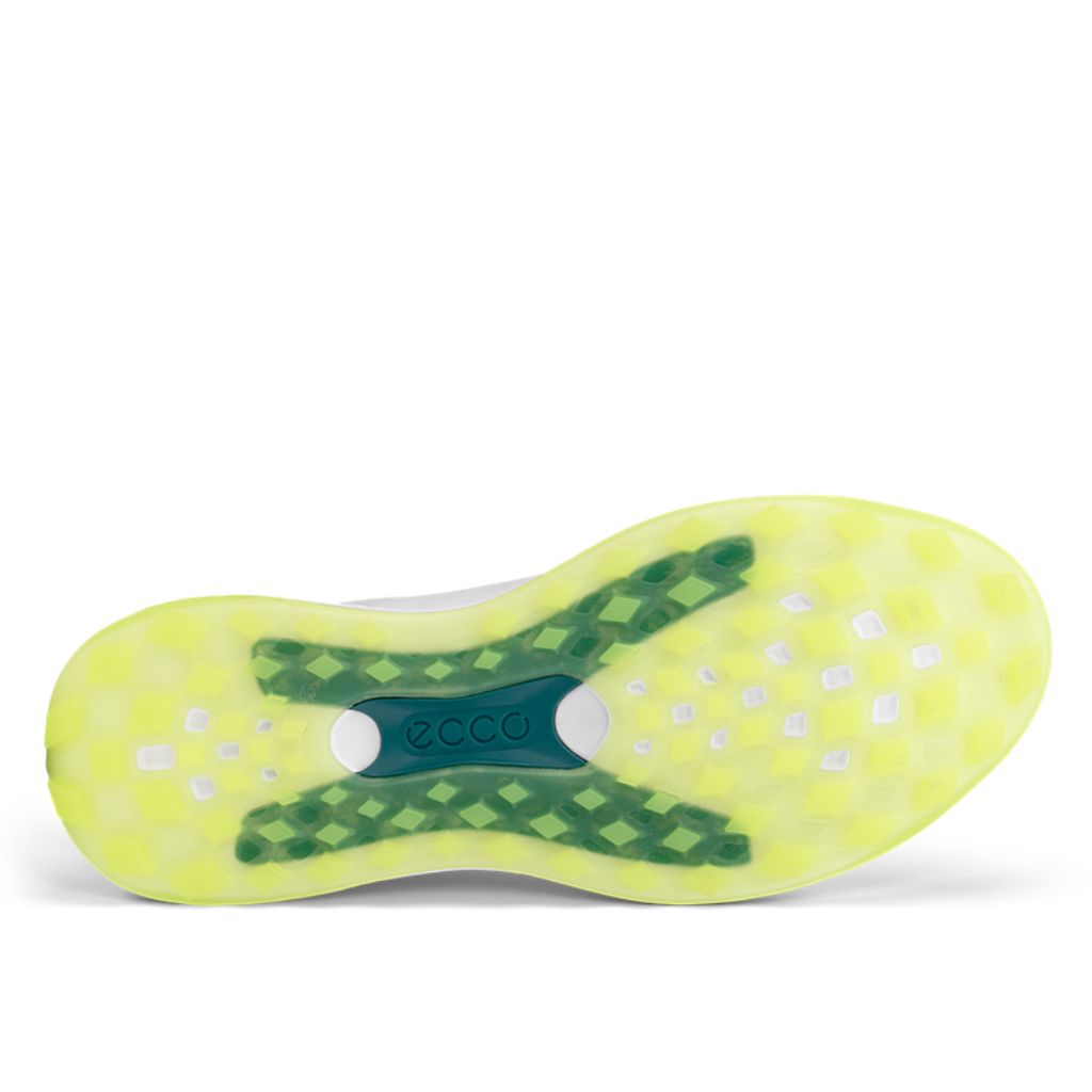 ECCO chaussure de golf M GOLF LT1 Blanche Vert Baygreen