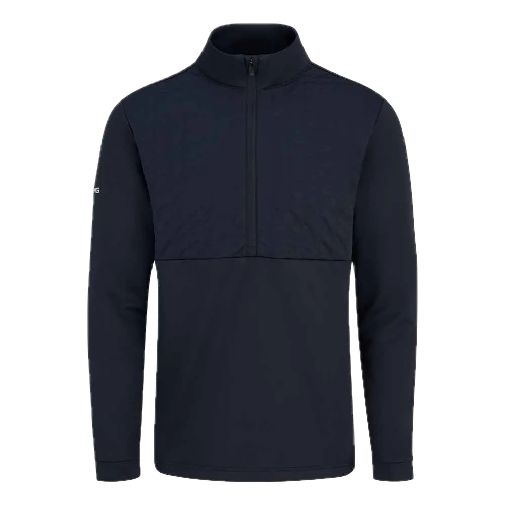 Ping Pull polaire isolé demi-zip Ezra Bleu Marine