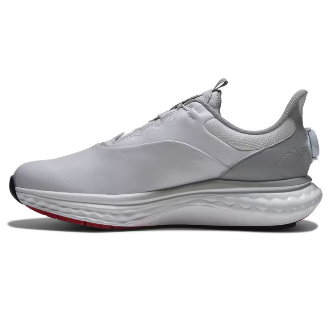 FootJoy zapato de golf Quantum Leather boa BLANCO BLANCO GRIS