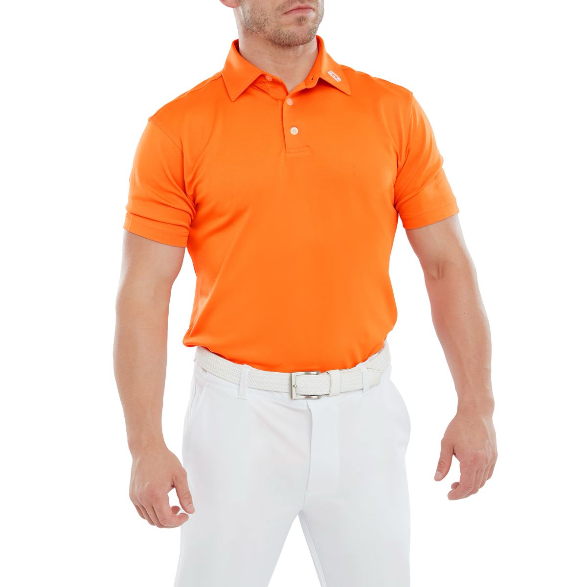 Footjoy polo Stretch Piqué Solid Orange