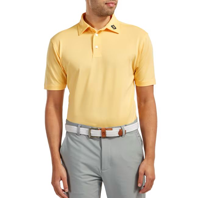 Footjoy polo Stretch Piqué Solid Jaune