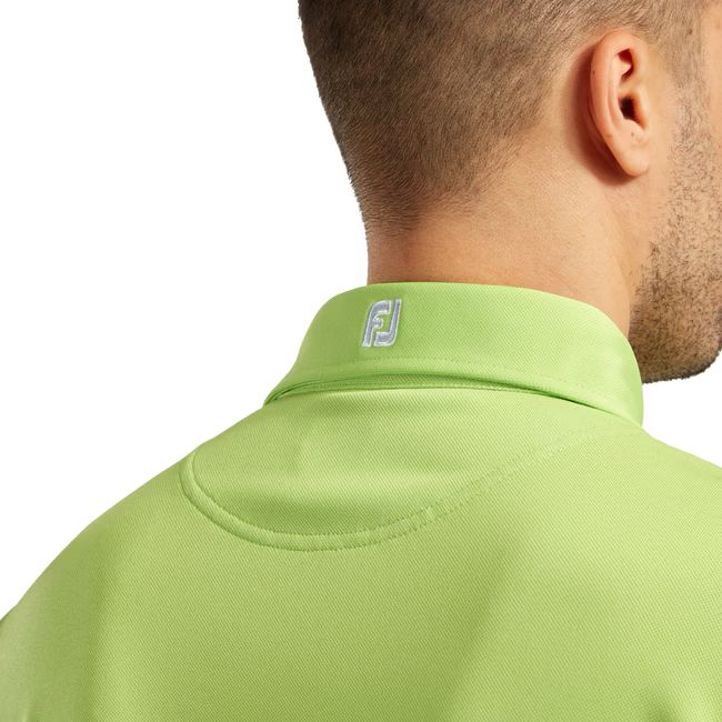 Footjoy polo Stretch Piqué Solid Verde limón (lime)