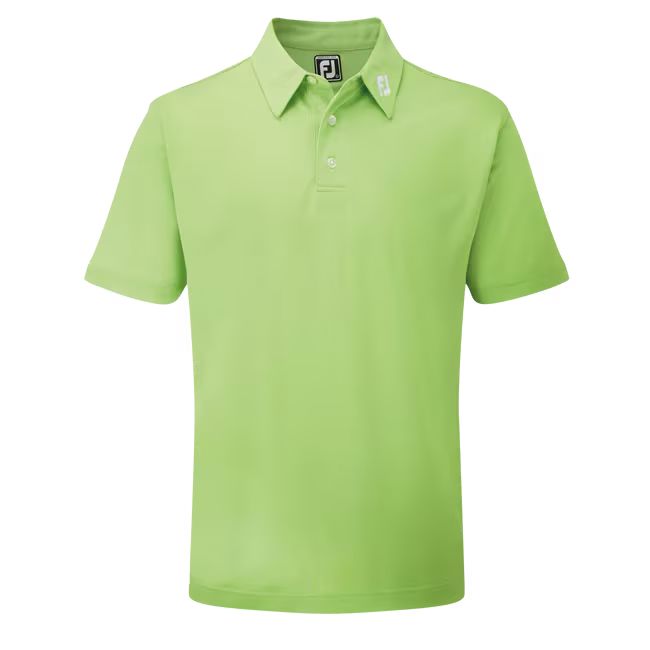 Footjoy polo Stretch Piqué Solid Verde limón (lime)