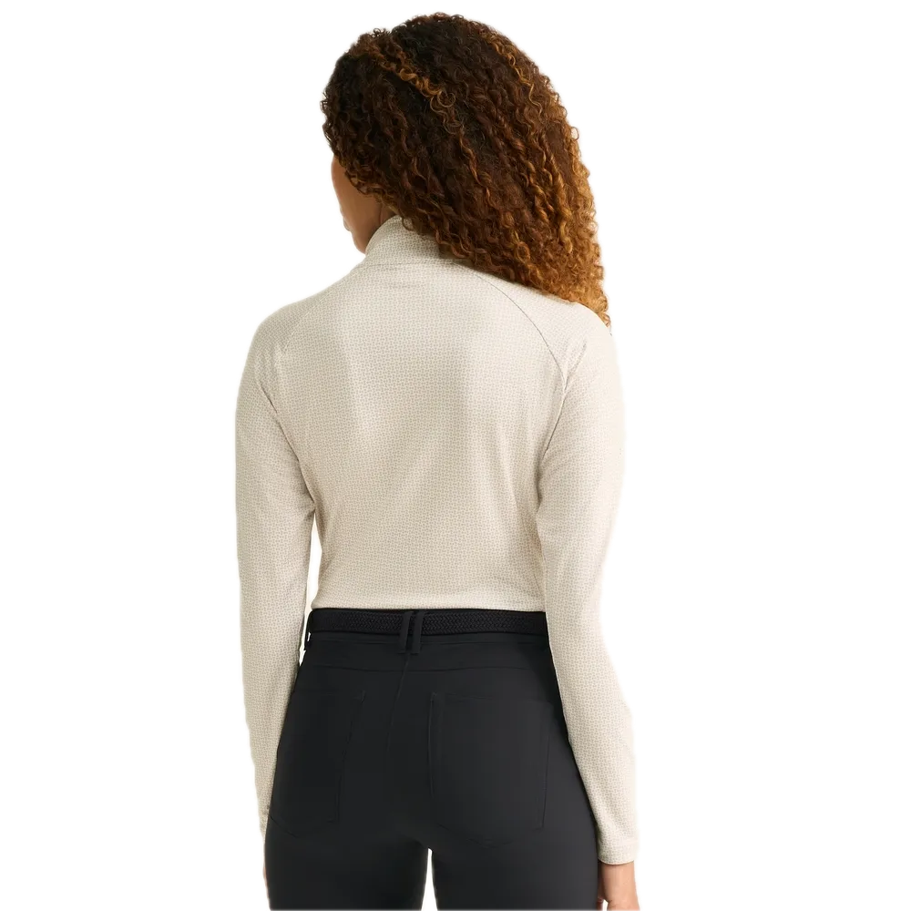 Ping Haut manches longues imprimé Jasmine Femme Blanc Cassé / Beige Sable