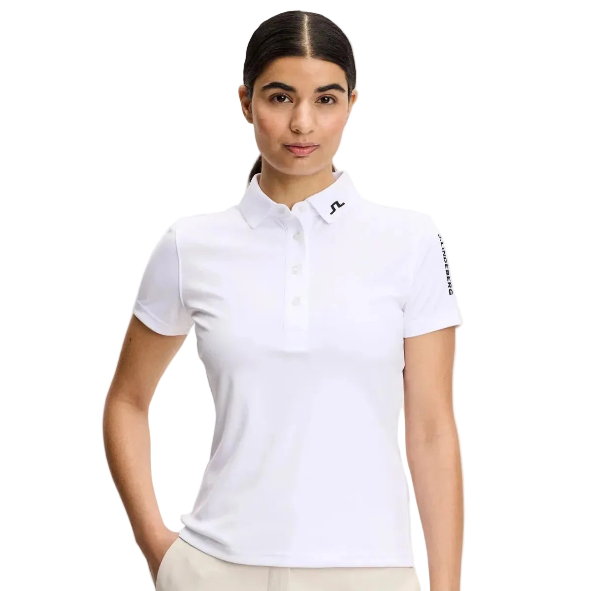 J.Lindeberg Polo Mujer Tour Tech JL White