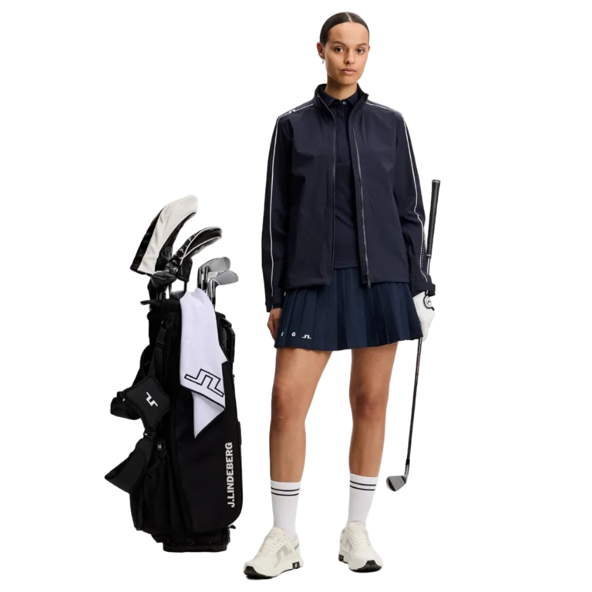 J.Lindeberg Polo sin mangas Mujer Dena Navy