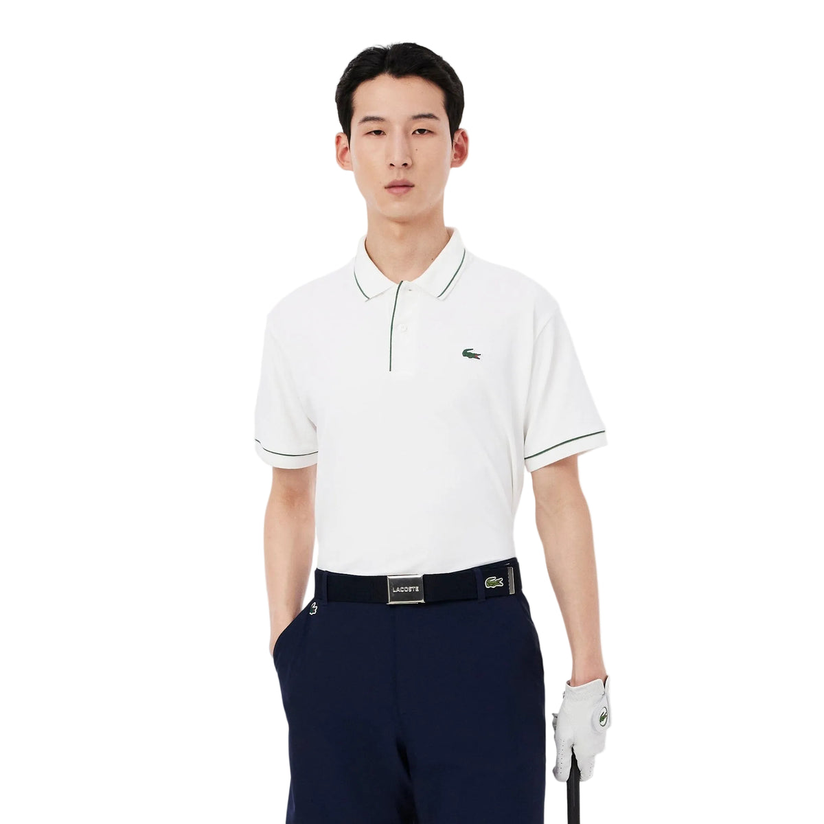 Lacoste Polo Golf termorregulador Petit Piqué Blanco