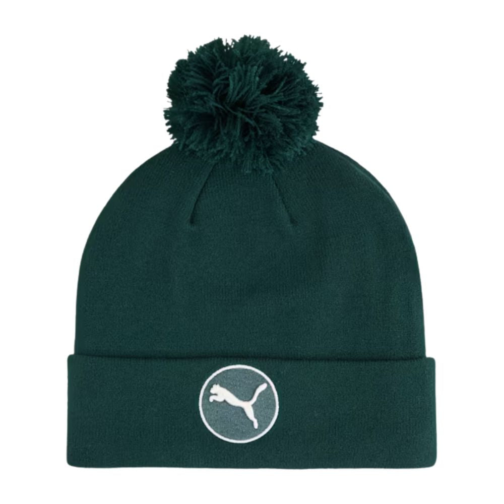 Bonnet Puma Golf Vert avec Pompon Amovible