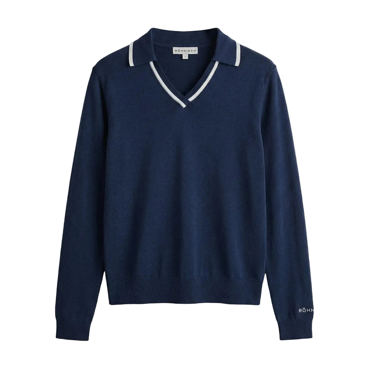 Röhnisch SWING KNITTED Poloshirt en maille Marine/Blanc