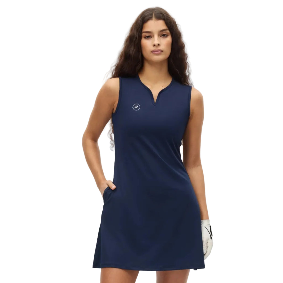 Röhnisch Vestido polo Mesh Motion Azul Marino