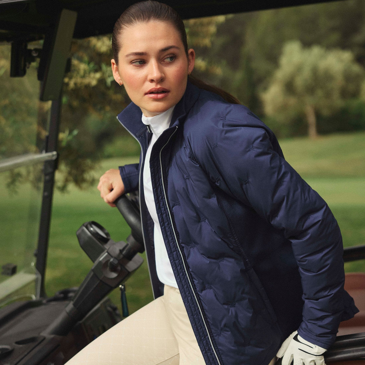 Rohnisch chaqueta Padded Windbreaker Navy