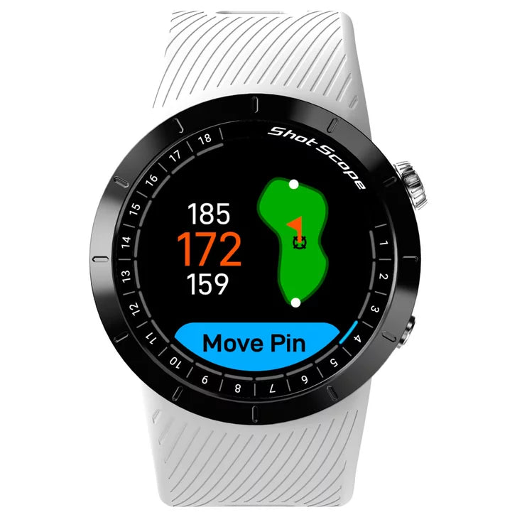 Montre Shot Scope X5 GPS Blanche
