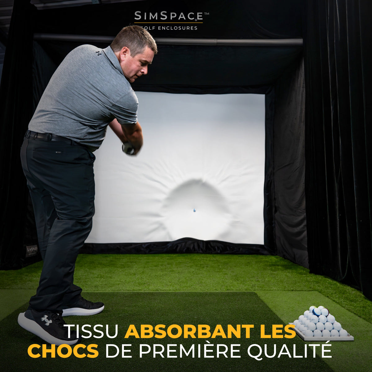 SimSpace Cage para simulateur de golf