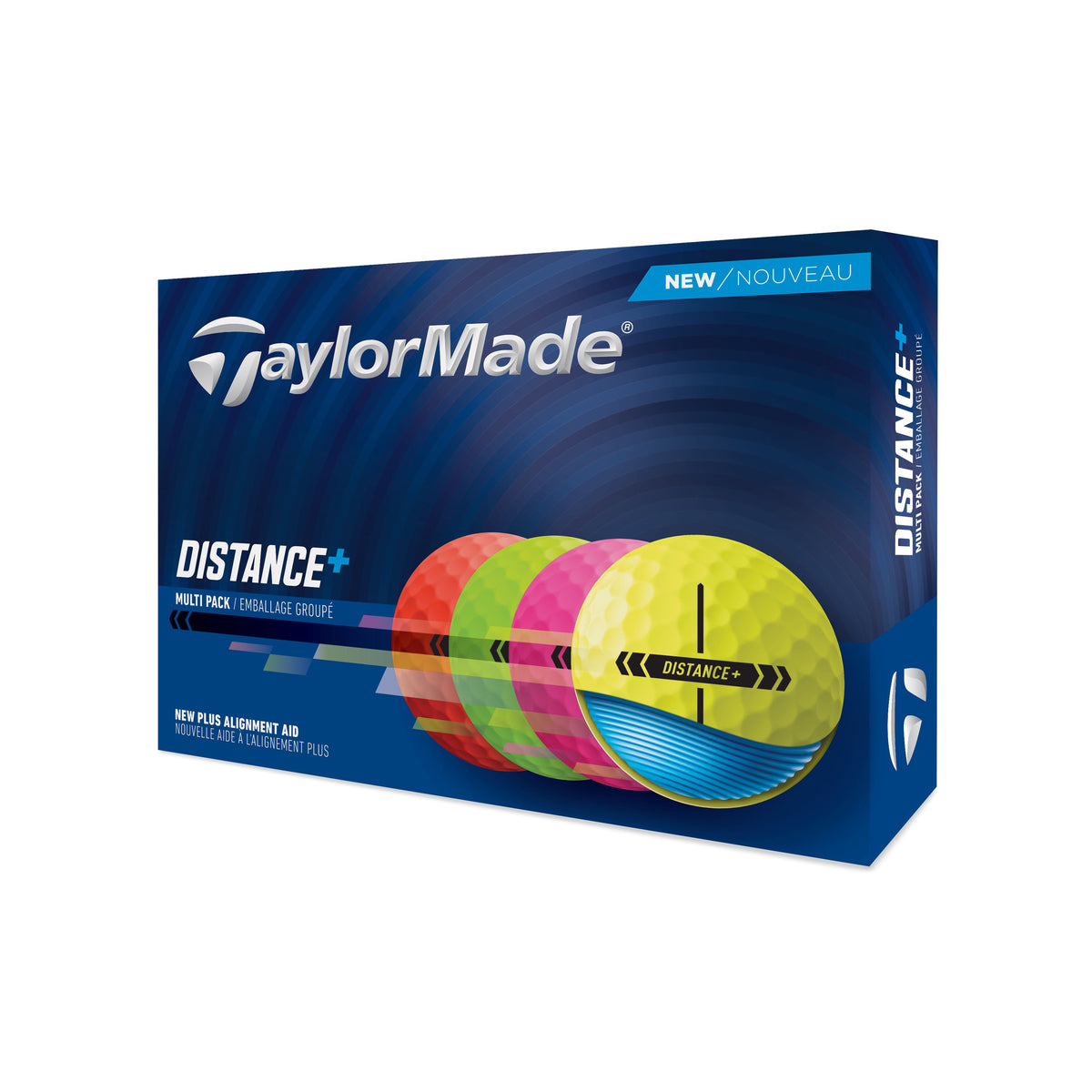 TaylorMade Bolas Distance + Multi 2025 (caja de 12)