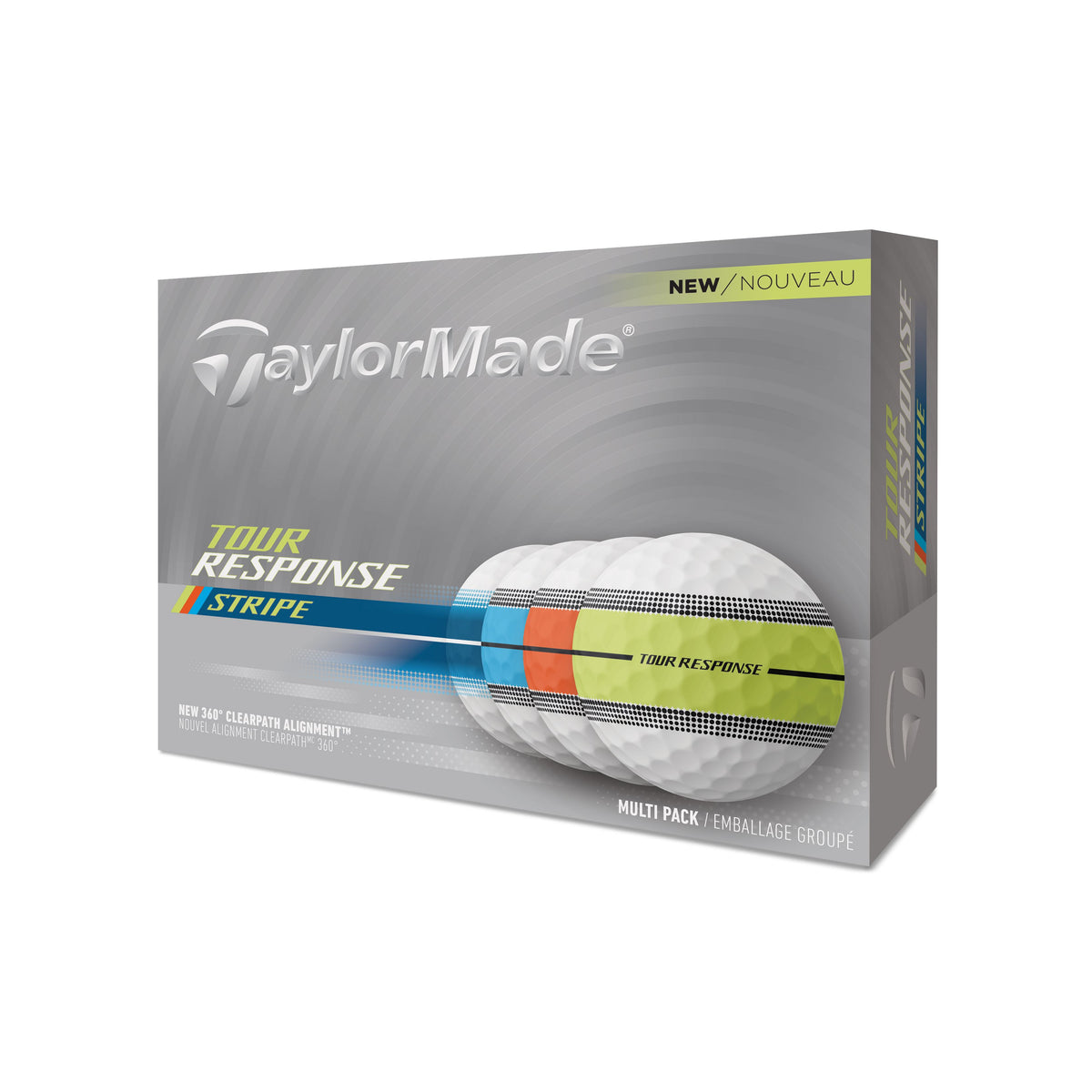 TaylorMade Bolas Tour Response STRIPE MUTLI 2025 (Caja de 12)