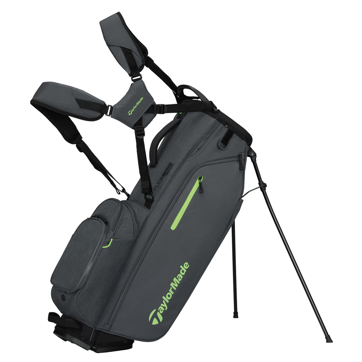 TaylorMade bolsa de trípode FlexTech Crossover Gris Verde Neón
