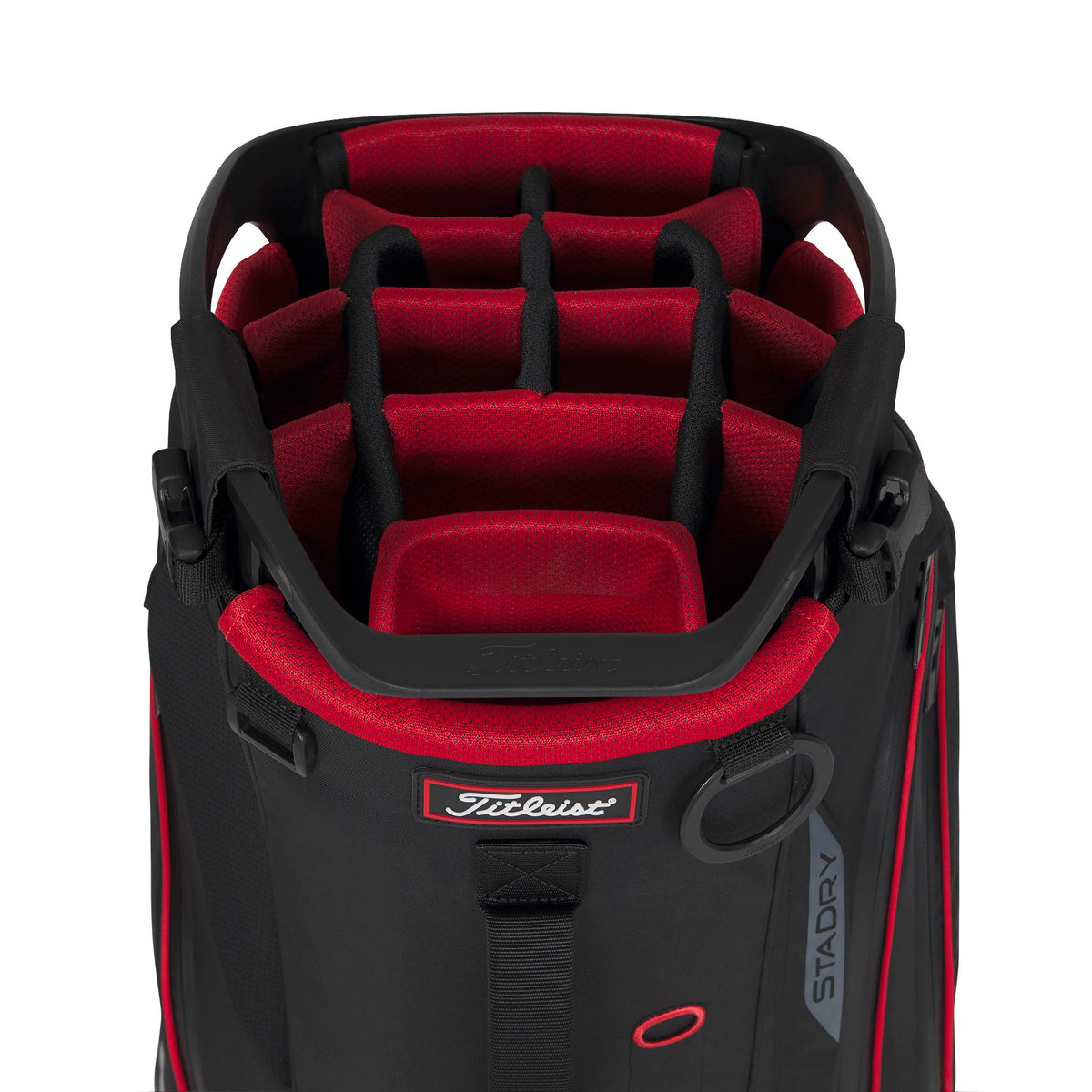 Titleist Sac Trépied Hybrid 14 StaDry Black Black Red 2026