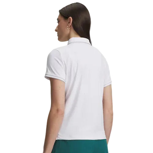 Under Armour Polo Mujer Drive Chill Blanco - GolfCenter.fr