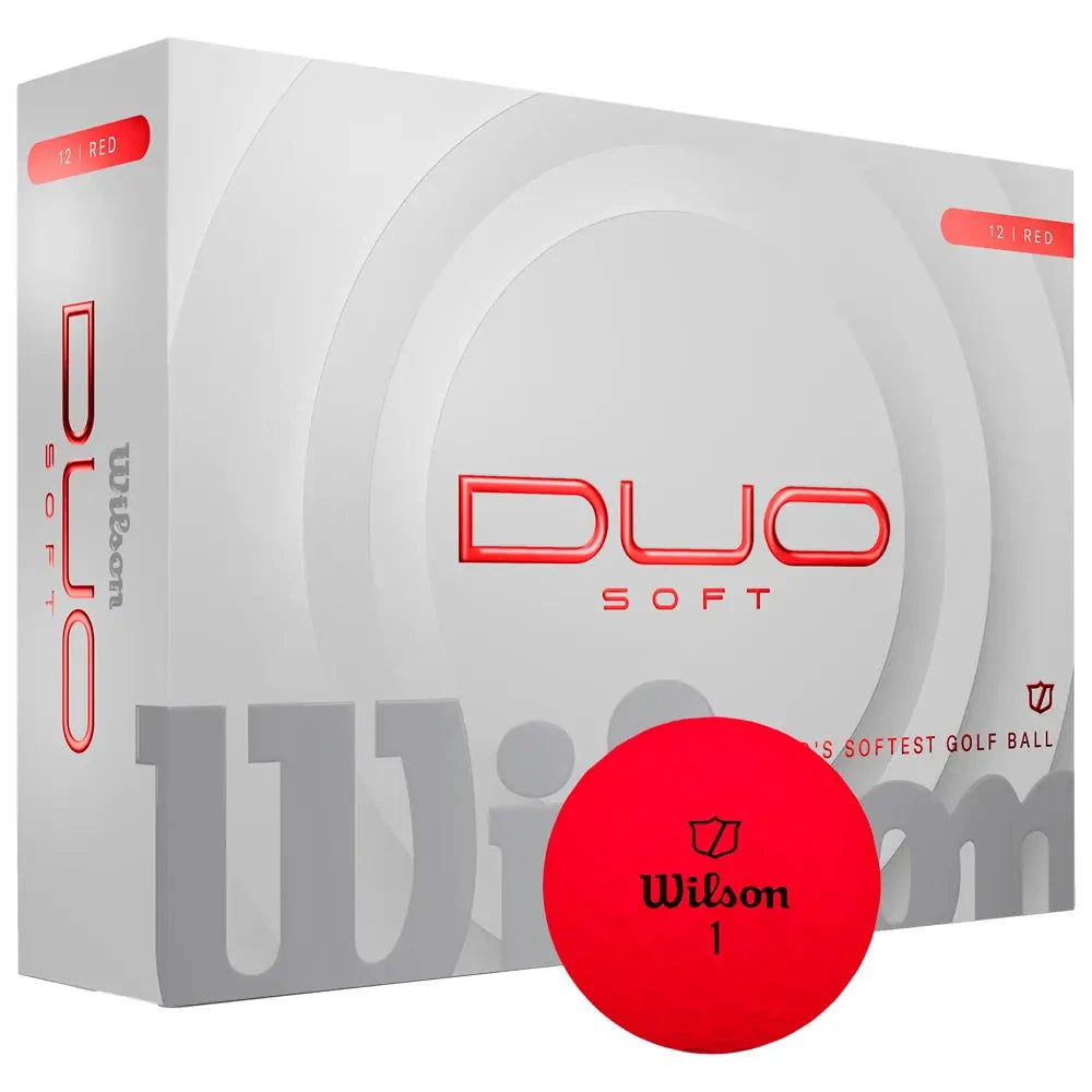Wilson Balles 2025 Nouvelle Duo Soft Rouge (boite de 12)