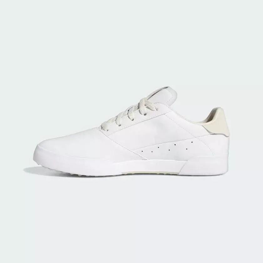 adidas Chaussures de golf adicross retro Cloud White / Chalky Brown / Aluminium