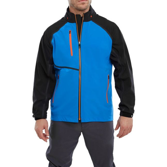 FootJoy Chaqueta de lluvia HydroTour azul negro Naranja
