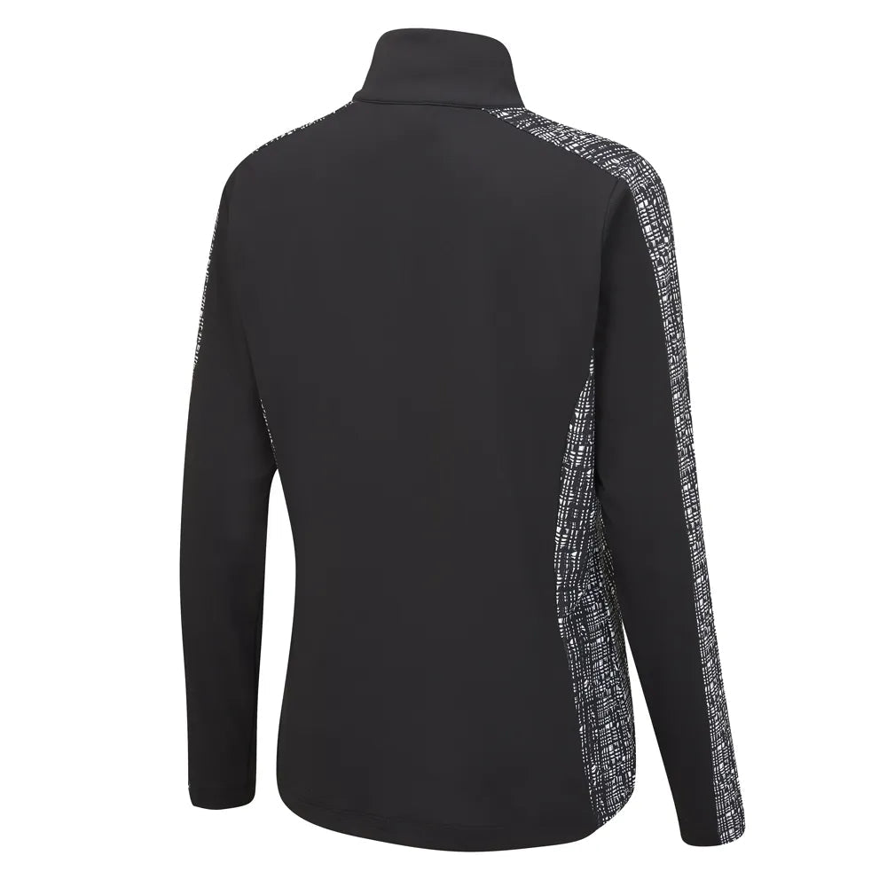 PING JERSEY 1/2 ZIP MUJER ZENYA BLACK MULTI