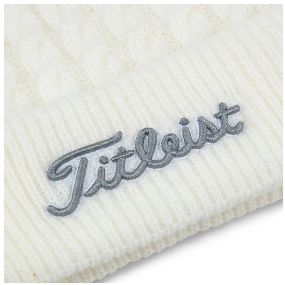 Titleist gorro Lady Pompón blanco