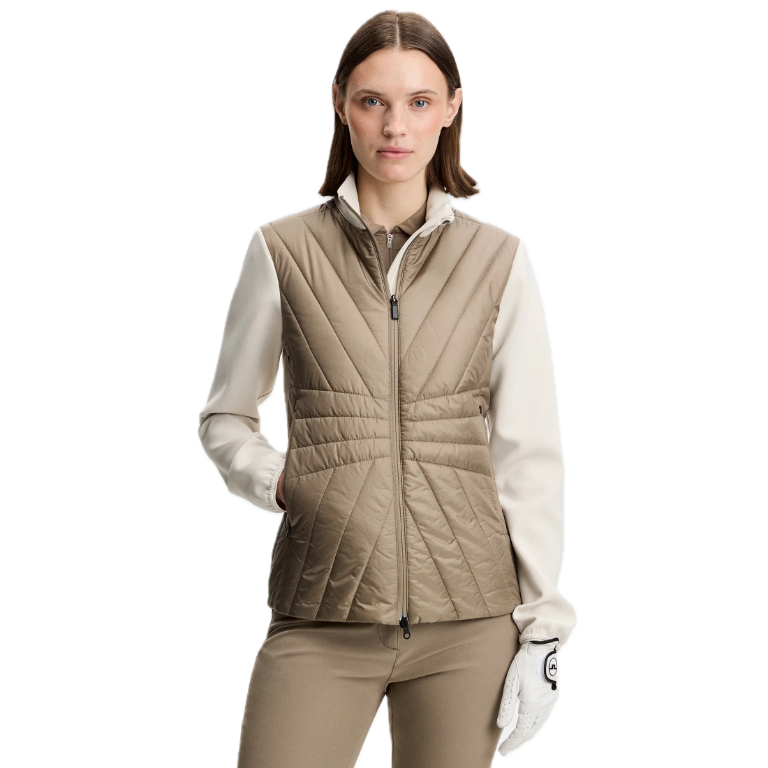 J.Lindeberg Veste Femme Holma Quilt Hybrid  Brindle