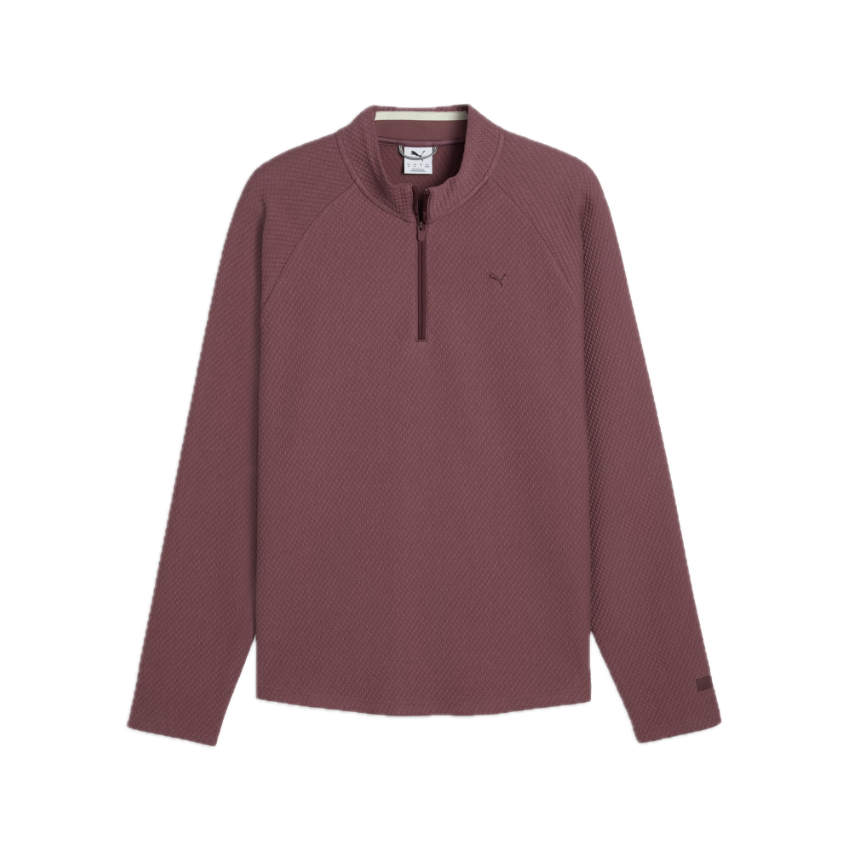 Puma Golf Jersey 1/4 Zip Boulder 2.0 Marrón Cacao - GolfCenter.fr