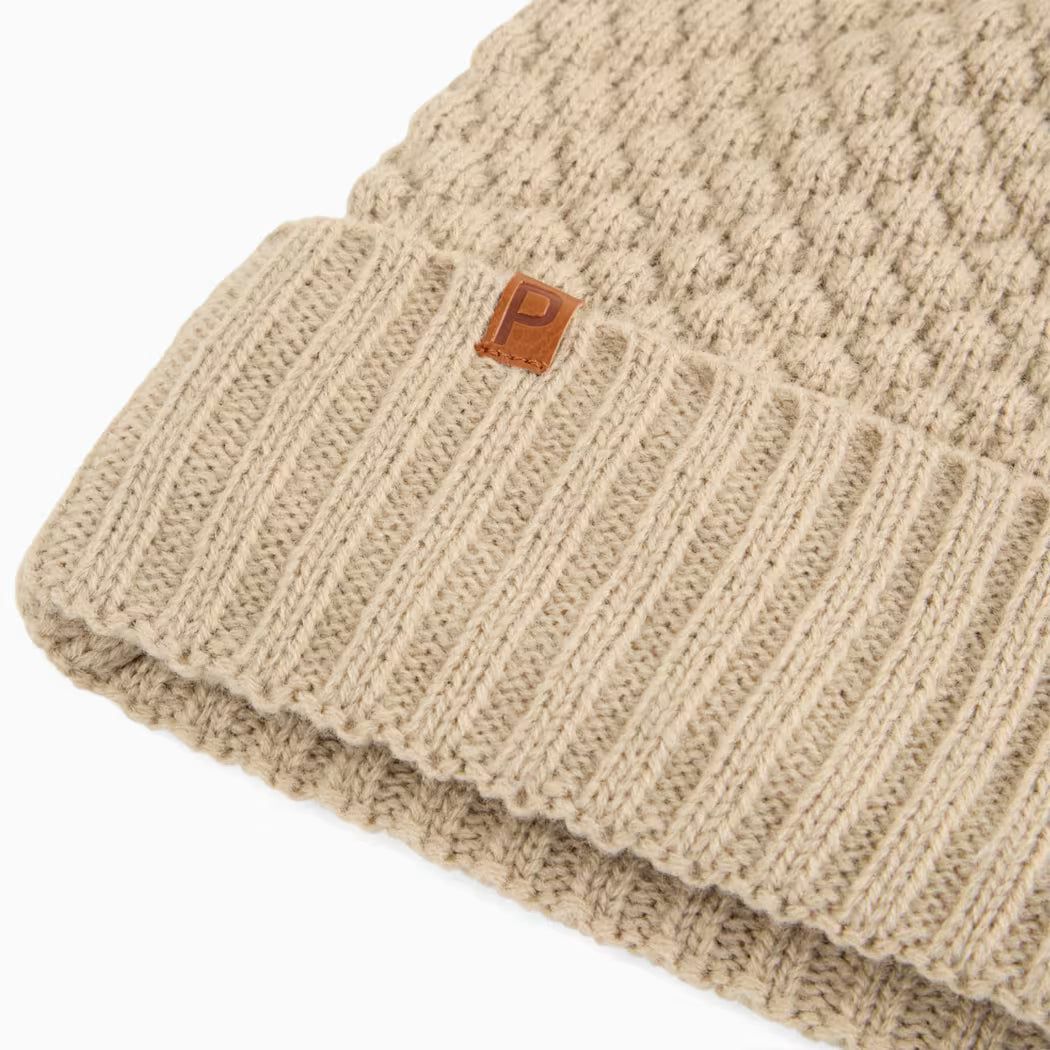 GORRO MUJER Puma con pompón Beanie Ice cofee