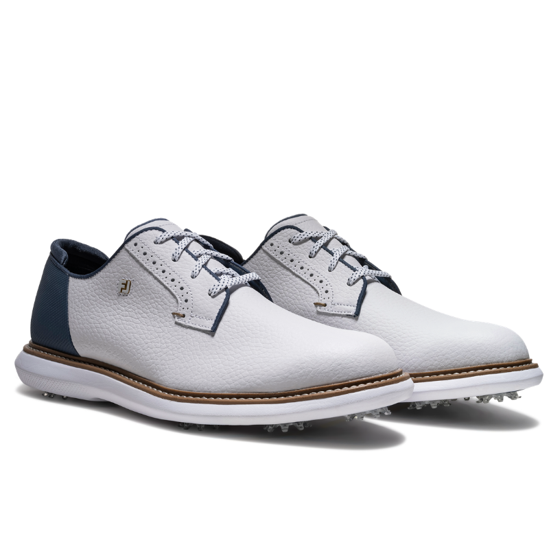 FootJoy Zapatos Traditions Blanco/Azul - GolfCenter.fr