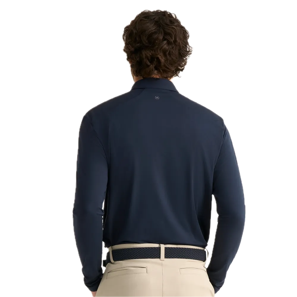 Ping Polo manches longues Demitri Bleu Marine