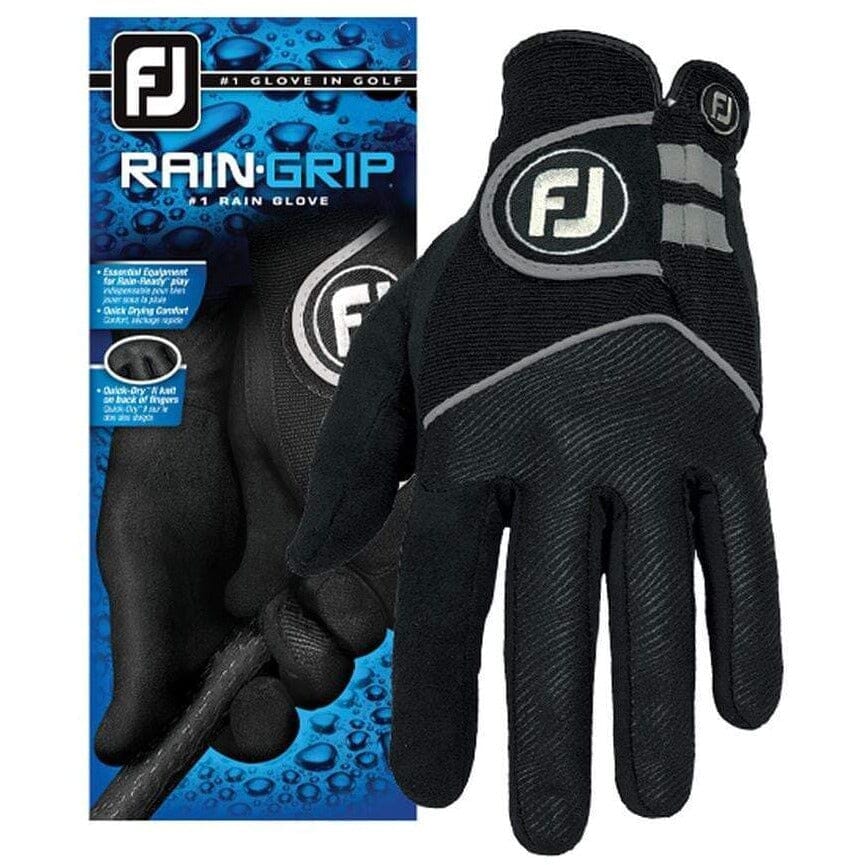 FootJoy Par de Guantes Pluie Raingrip Negro Mujer