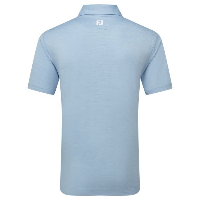 Footjoy polo de hilo de Escocia impression azul cielo jaspeada