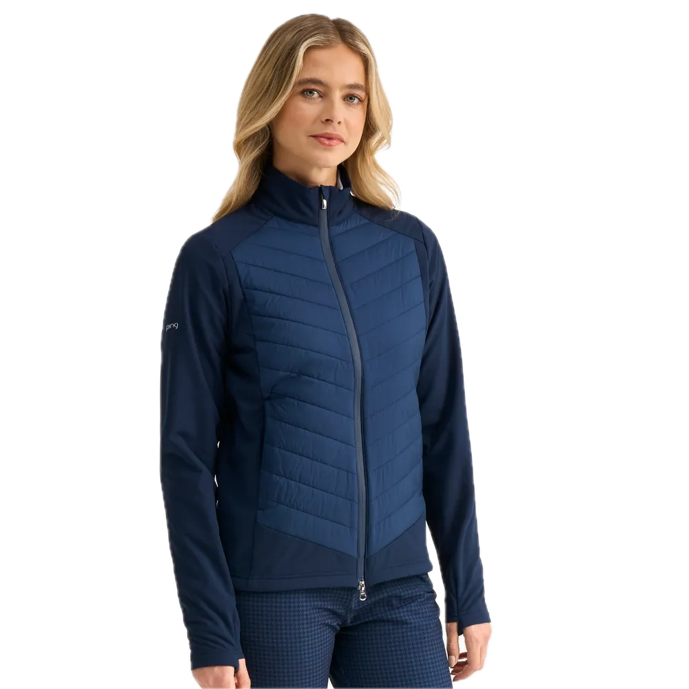 Ping Veste hybride matelassée Ines Femme Bleu Oxford