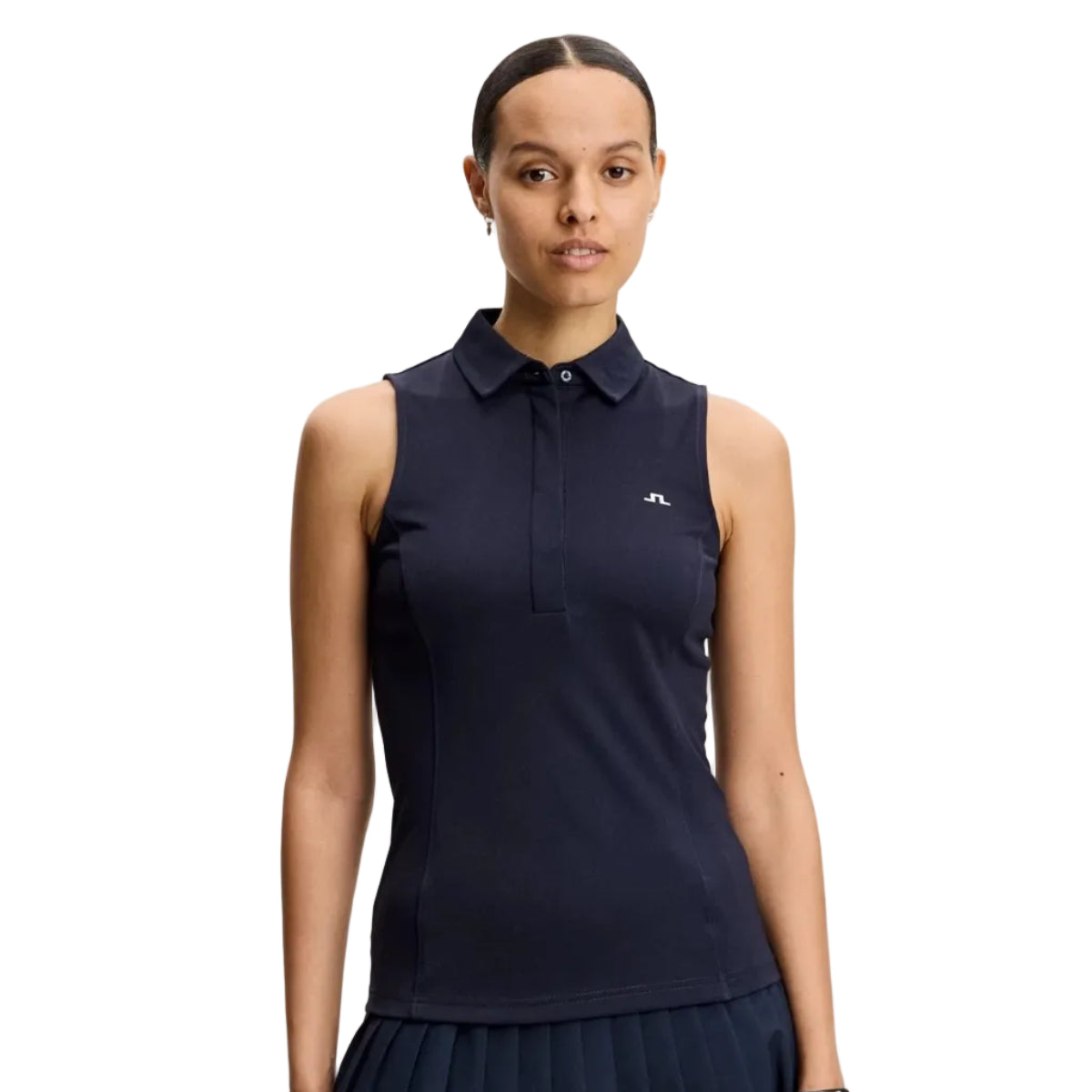 J.Lindeberg Polo sin mangas Mujer Dena Navy