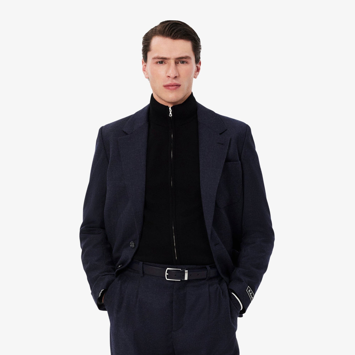 Lacoste ceinture réversible en cuir grainé