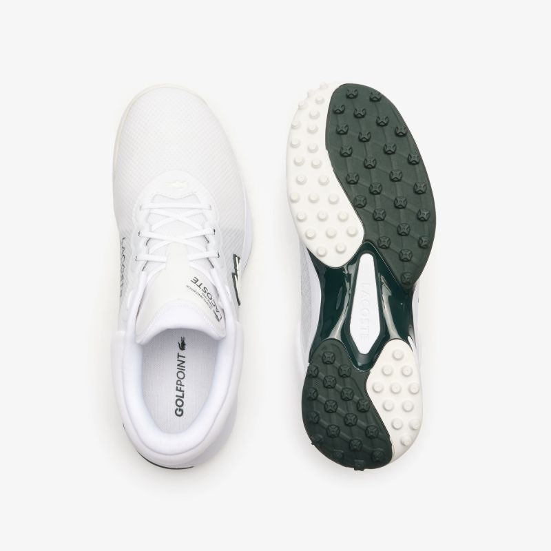 Lacoste Chaussures de Golf Golf Point Homme Blanc/Vert Foncé