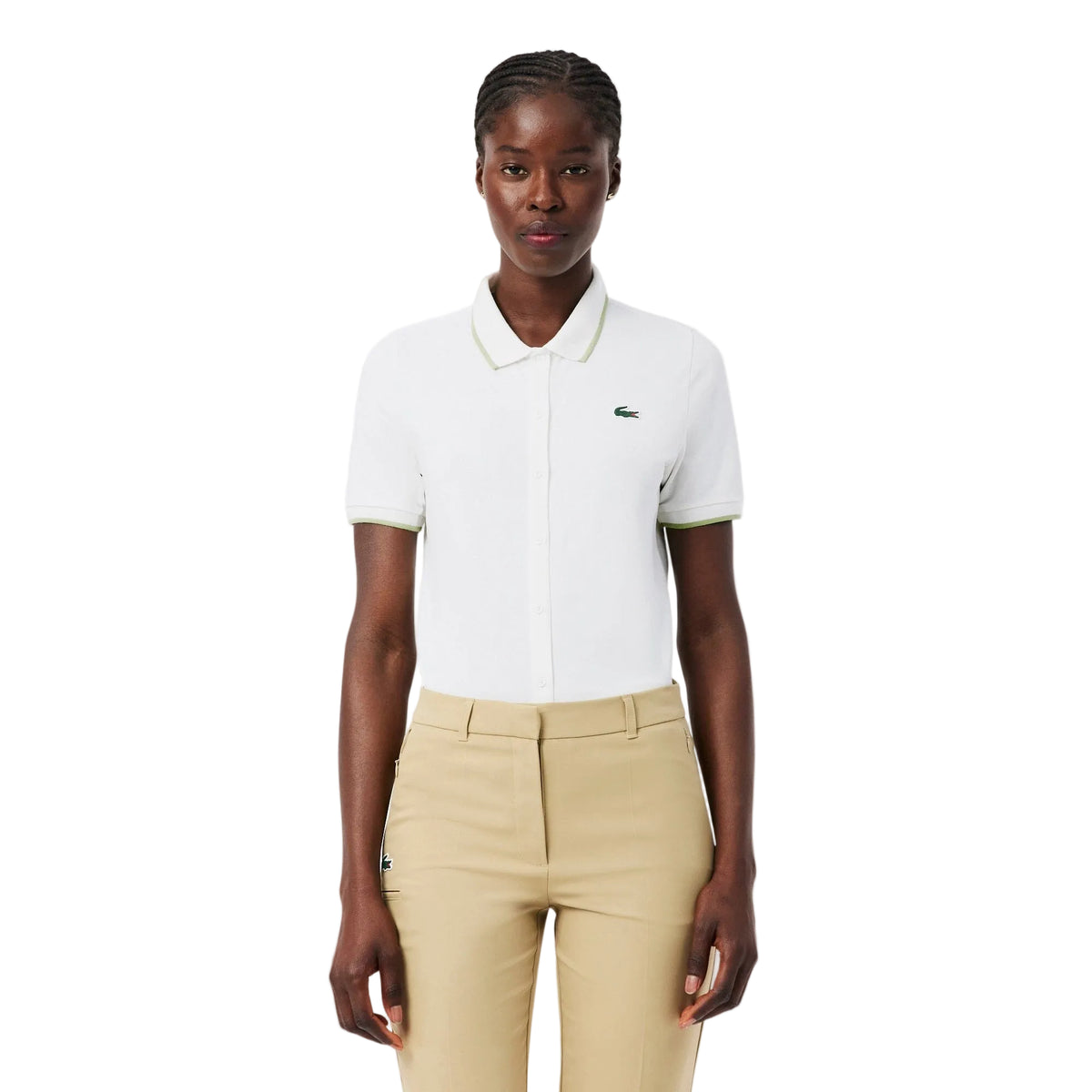Lacoste Polo Golf termorregulador Petit Piqué Blanco
