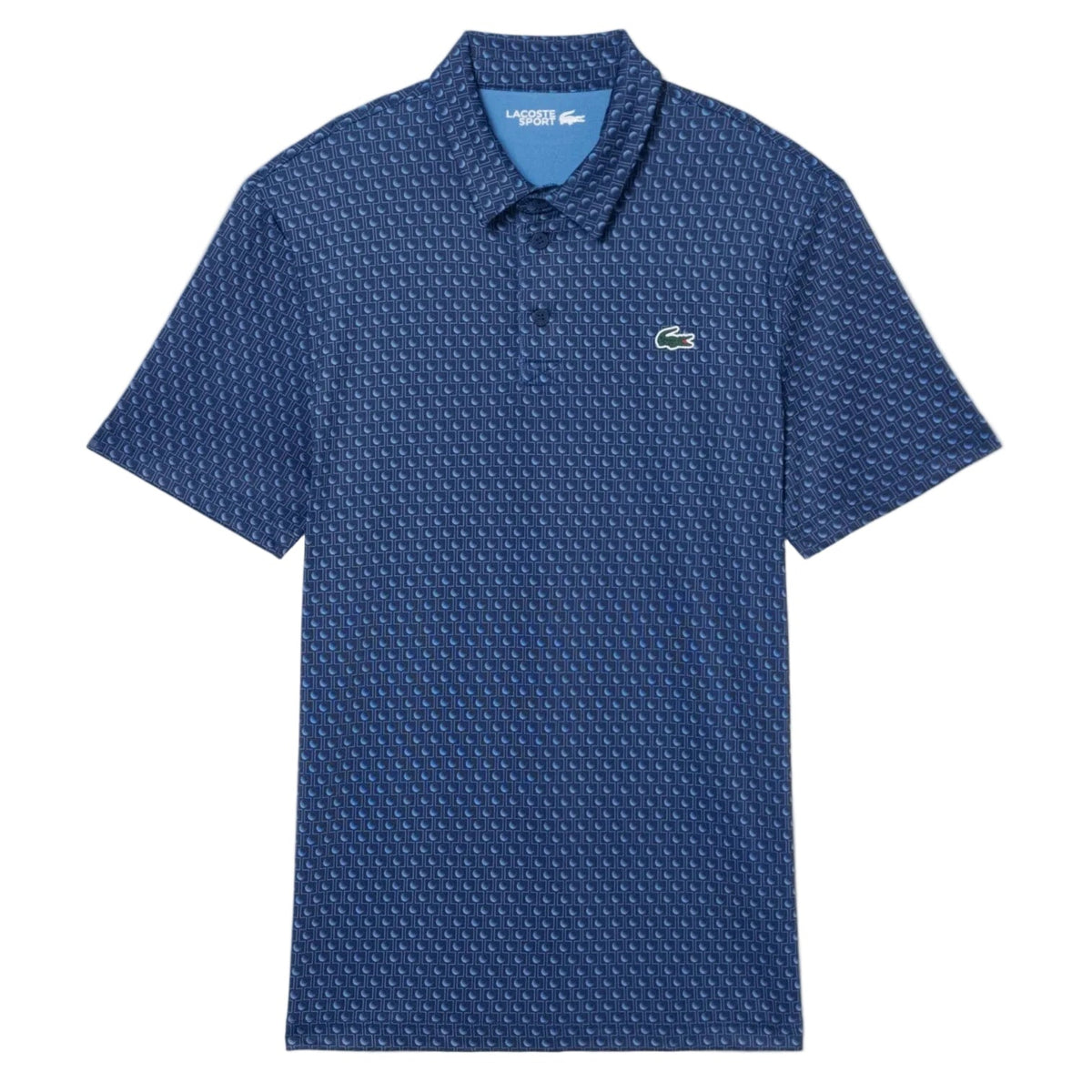 Lacoste Polo Golf regular fit estampado Azul Marino