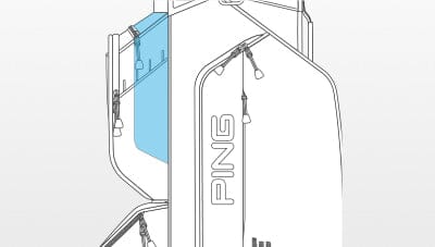 PING SAC CHARIOT TRAVERSE 244 Vert Gris Marine
