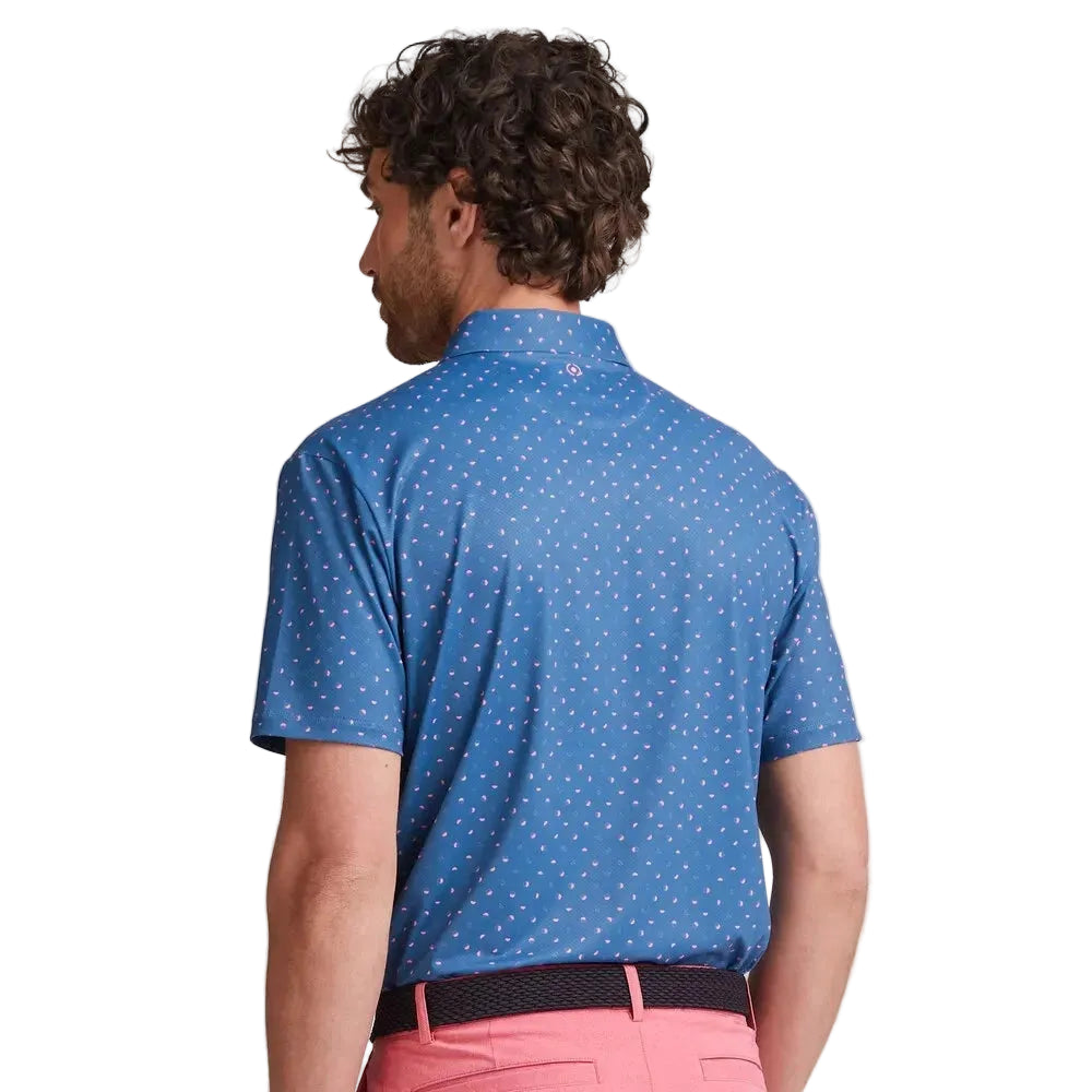 Ping Polo Azul EPHRON golf con estampado Rosa