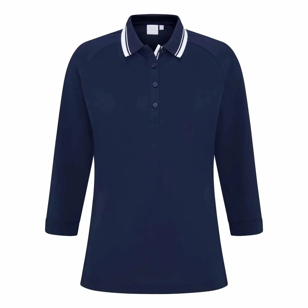 Ping Polo Mujer de manga 3/4 ALICIA azul marino